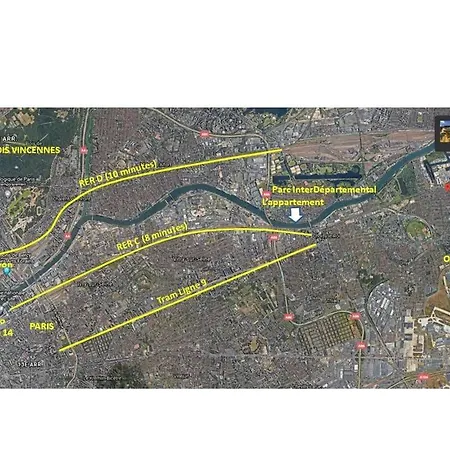 Daire Direct Seine River View, 30min Du Centre De Paris *